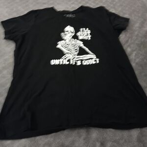 Black Skeleton Graphic Tee